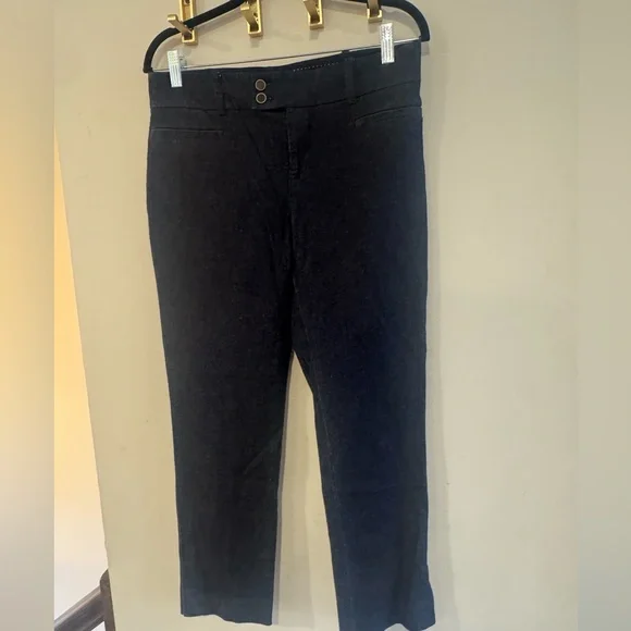 Anthropologie The Essential Slim Denim Trousers Navy Blue Size 6 - Picture 3 of 10